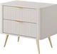 Тумба ночная Perfect Home Lante 2S 38x55.3x63.2 см, 2 ящика Бежевый (000012376642) - изображение 1