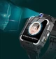 Дитячий розумний смарт годинник поворотним корпусом 360° Lemfo A50, GPS трекер, 4G сім карта, , подвійна камера, відеозвʼязок, прослушка, кнопка SOS та Face ID До 5 днів роботи Червоний з синім - зображення 7