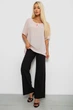 Блуза женская однотонная, цвет персиковый, XL-XXL, 244RM207 - изображение 2