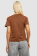 Футболка женская с принтом, цвет коричневый, S, 221R5172 - изображение 4