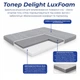 Преміальний топер для вирівнювання спального місця Delight Luxfoam 7 см 180x200 - зображення 2