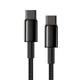 Кабель Baseus Power Delivery Quick Charge USB-C to USB-C 1m Black (CATWJ-01) - изображение 3
