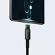 Кабель Baseus Tungsten Gold Fast Charging 100W USB-A to USB-C 1m Black (CAWJ000001) - изображение 11