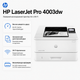 Принтер HP LaserJet Pro 4003dw A4 чорно-білий лазерний з Wi Fi для офісу (2Z610A) - зображення 2