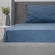 Простирадло ТЕП "VELOUR" з резинкою темно-синій, 160x200 - изображение 3