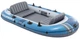 Надувная лодка Intex 66324 Excursion 4 Set синяя четырехместная до 500 кг виниловая 3-х камерная с веслами и ручным насосом 315х165 см (9-163-66324) - изображение 2