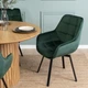 Стул поворотный MEBEL ELITE LUNA Velvet Зеленый ножки черные ME.LUNA/Z/V/K - изображение 4