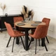 Стул MEBEL ELITE RICK Velvet Рыжий ножки черные ME.RICK/RD/V/K - изображение 6