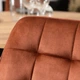 Стул MEBEL ELITE RICK Velvet Рыжий ножки черные ME.RICK/RD/V/K - изображение 8