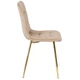 Стул MEBEL ELITE YORK Velvet Кремовый ножки золотые ME.YORK/KR/ZL/V/K - изображение 6