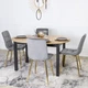 Стул бархатный YORK Velvet, Серый / Золотой (MEBEL ELITE) ME.YORK/P/ZL/V/K - изображение 8