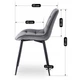 Стул MEBEL ELITE CHRIS Серый верюр ME.CHRIS/P/CZ/V/K - изображение 6