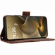 Чехол-книжка с карманами Deexe Wallet Stand для Motorola Edge 70 Pro - Brown - изображение 6