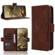 Чехол-книжка с карманами Deexe Wallet Stand для Motorola Edge 70 Pro - Brown - изображение 8