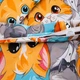 Комплект постельного белья Mirson Семейный 2 x 160 x 220 см 17-0969 Dapper Cats Ranforce Elite (2200013494836) - изображение 5