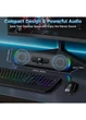 Портативна Bluetooth-колонка для телефонів та ПК з підсвіткою R200 сірий Soulion - зображення 3