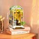 Румбокс Book Nook Мініатюрний садовий будиночок з LED підсвічуванням, DIY конструктор Roombox - зображення 4