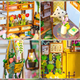 Румбокс Book Nook Мініатюрний садовий будиночок з LED підсвічуванням, DIY конструктор Roombox - зображення 5