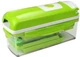 Овочерізка ручна багатофункціональна Nicer Dicer тертка шатківниця зі змінними насадками (1414) Салатовий - зображення 4