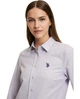Рубашка женская с длинным рукавом U.S. Polo Assn. PU-13040LILY XL/42 лиловая (8684841107737) - изображение 3