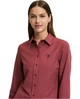 Сорочка жіноча з довгим рукавом U.S. Polo Assn. PU-13040CHERY L/40 вишнева (8684841107160) - зображення 3