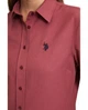 Сорочка жіноча з довгим рукавом U.S. Polo Assn. PU-13040CHERY L/40 вишнева (8684841107160) - зображення 6