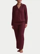 Пижама (рубашка + штаны) женская Tommy Hilfiger 288711793 L Бордовая (1159863758) - изображение 5