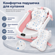 Ванночка для новорожденных Extralink Kids с LED термометром розовая детская складная ванна - изображение 5