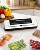 Вакууматор Vacuum Sealer 120 Вт для продуктів, з різаком і відсіком для рулону, ширина запаювання 30 см, 10 пакетів - зображення 5