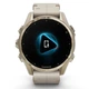 Смарт-годинник Garmin fenix 8 43 mm, amoled, Saph, SftGldSS/FogGryLeatherBnd, Excl, gps (010-02903-40) - зображення 2