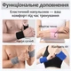 Перчатки для фитнеса и спорта и напульсники комплект для турника тренировок в зале велоспорта мужские женские без пальцев нескользящие дышащие защитные полиэстер Черные 66_7_L_1C - изображение 12
