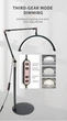 Безтіньова лампа підлогова "Moon" в чорному кольорі HD-M2X CENSREAL з тримачем для телефону - изображение 6