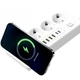 Мережевий фільтр з бездротовою зарядкою (Q360/PNS-06), подовжувач 3м, LED індикація, 220V/USB/Type-C, швидка зарядка, білий - зображення 6