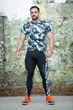Рашгард чоловічий з коротким рукавом Totalfit RMS3-P42 M Сірий - зображення 1