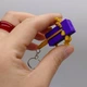 3D Брелоки MINECRAFT / МАЙНКРАФТ AXOLOTL/ АКСОЛОТЛЬ KEYCHAIN, 3D печать Пластик Фиолетовый (298038) - изображение 3