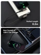 Кабель aceyoon USB-C — USB-C (20 см, 240 Вт) с Г-образными разъемами - изображение 3