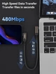 Кабель aceyoon USB-C — USB-C (20 см, 240 Вт) с Г-образными разъемами - изображение 4