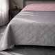 Покрывало U-tek Двуспальное 210x220 см Аквастоп Blush Pink & Light Gray (QBBPLG2122) - изображение 1