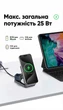 Беспроводное зарядное устройство зарядка UGREEN MagFlow Qi2 Induction Charger для iPhone 3 в 1 25W (W707) - изображение 7