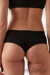 Трусики-шортики бесшовные хлопковые JADEA 8003 S Черный - изображение 2