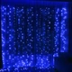 Світлодіодна гірлянда-штора 2 × 2 м, 240 LED, 8 режимів, прозорий провід - изображение 6