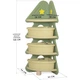 Стеллаж угловой для книг и игрушек Yooga Mealux KD-E032 Green 40 кг - изображение 2