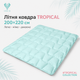 Одеяло летнее IDEIA TROPICAL 200х220 см гипоаллергенное с искусственным пухом мята (8-36698*001) - изображение 3