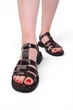 Босоніжки жіночі Fashion лакові коричневі 351120_41 (25.5 см) - зображення 6