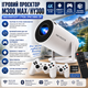 Проектор Game Projector M300 MAX/HY300 4K UHD Android 11 приставка для домашнього кінотеатру з 2 джойстиками, пультом та microSD 32GB, ігровий портативний проектор для дому - зображення 3
