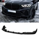 Юбка переднего бампера для BMW X5M G05 F95 2019-2022 ABS пластик, черный глянец для BMW X5 G05 2019- (9709) - изображение 1