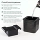 Форма для прозрачного льда Total Barware для охлаждения коктейлей на 4 призматических куба Черная (44166-FO-Cl-4-p-c) - изображение 2