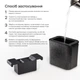 Форма для прозрачного льда Total Barware для охлаждения коктейлей 2 диаманта Черная (31284-FO-Cl-2-d) - изображение 5