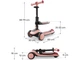 Самокат дитячий триколісний Halley 2 Rose Pink, Kinderkraft (рожевий), 00-00305406 (KRHALL02PNK0000) - зображення 5