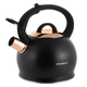 Чайник Ofenbach NB-100312 2.0 л из нержавеющей стали чёрный с ручкой Soft Touch для индукции и газа - изображение 2